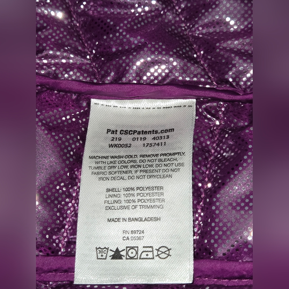 NWT Columbia Women's Purple Omni-Heat Puffer Vest - Picture 15 of 15